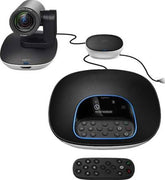 Logitech GROUP Video Conferencing System – Motorized Pan/Tilt/Zoom, 10x HD Zoom, 90° Diagonal Field of View, 8.5 m IR Range, Full HD 1080p at 30fps, with Autofocus